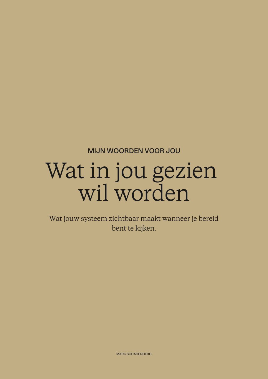 Hoofdstuk Mijn woorden voor jou