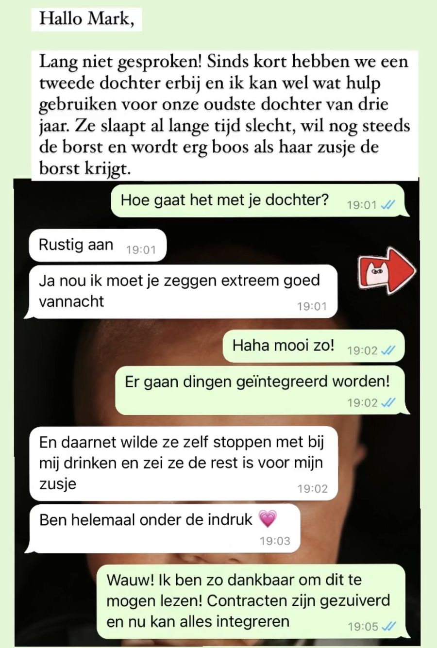 Bericht van een moeder over haar dochter