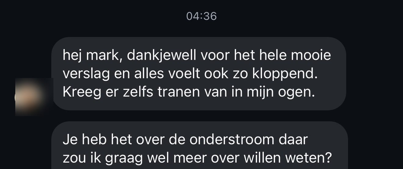 Bericht van een klant na de Innerlijke Zuivering